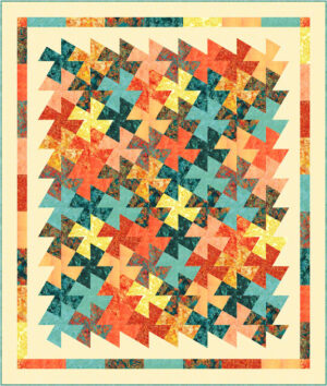 Twister Planner Info - Monarch Migration Hoffman Batiks Version SKUs & Cutting Info